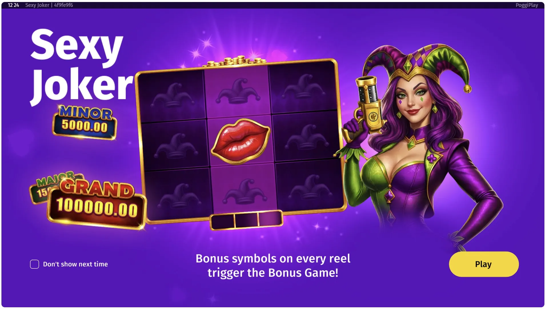 Social casino rules and game details before a round